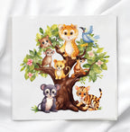 Animal Safari Fabric Panel Quilt Block