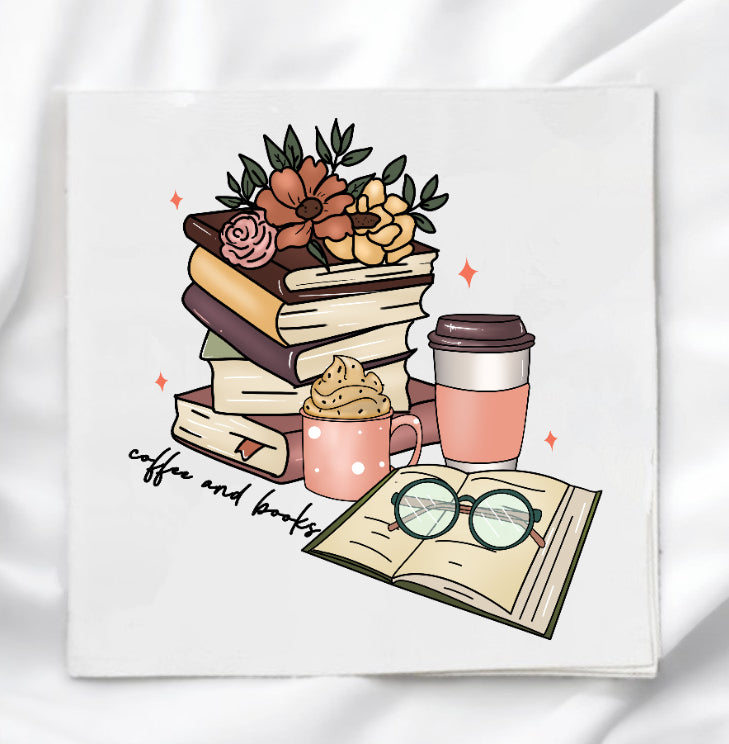 Book Lover Fabric Panel Quilt Block