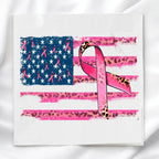 Fight Breast Cancer Fabric Panel Quilt Block