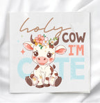 Baby Cow Fabric Panel Quilt Block