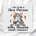 Funny Cat Humor Fabric Panel Quilt Block