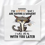 Funny Cat Humor Fabric Panel Quilt Block