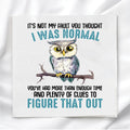 Funny Owl Humor Fabric Panel Quilt Block