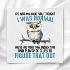 Funny Owl Humor Fabric Panel Quilt Block