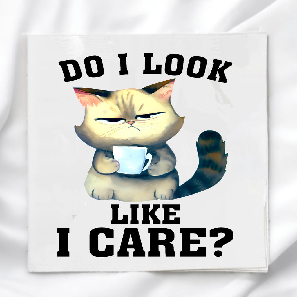 Funny Cat Humor Fabric Panel Quilt Block