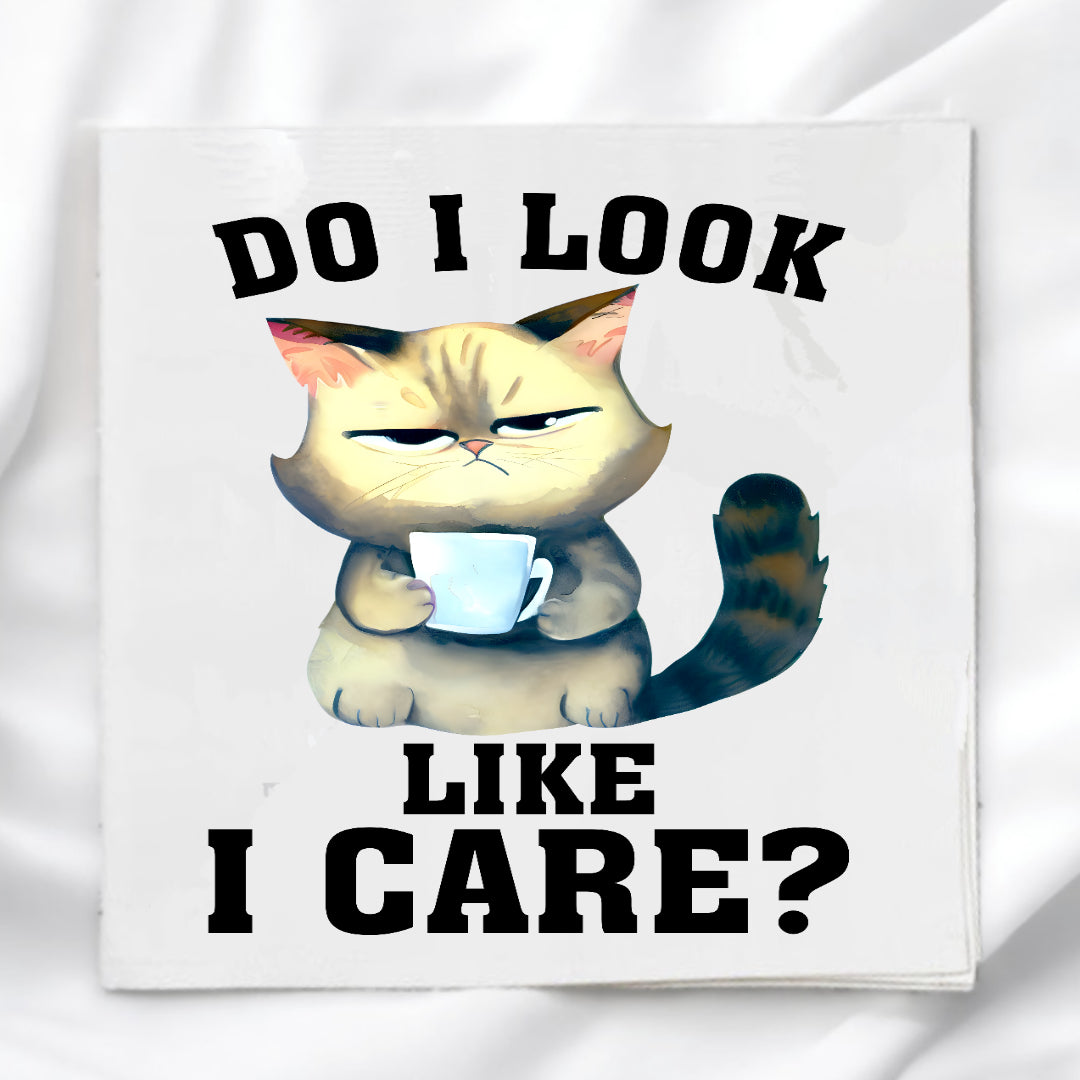 Funny Cat Humor Fabric Panel Quilt Block