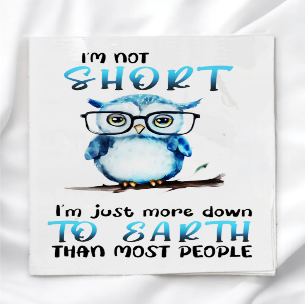 Funny Owl Humor Fabric Panel Quilt Block
