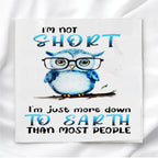 Funny Owl Humor Fabric Panel Quilt Block