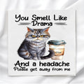 Funny Cat Humor Fabric Panel Quilt Block