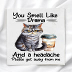 Funny Cat Humor Fabric Panel Quilt Block