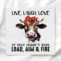 Funny Cow Humor Fabric Panel Quilt Block