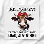 Funny Cow Humor Fabric Panel Quilt Block