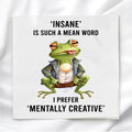 Funny Frog Humor Fabric Panel Quilt Block