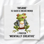 Funny Frog Humor Fabric Panel Quilt Block