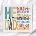 He Is Dad Fabric Panel Quilt Block