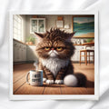 Funny Cat Humor Fabric Panel Quilt Block