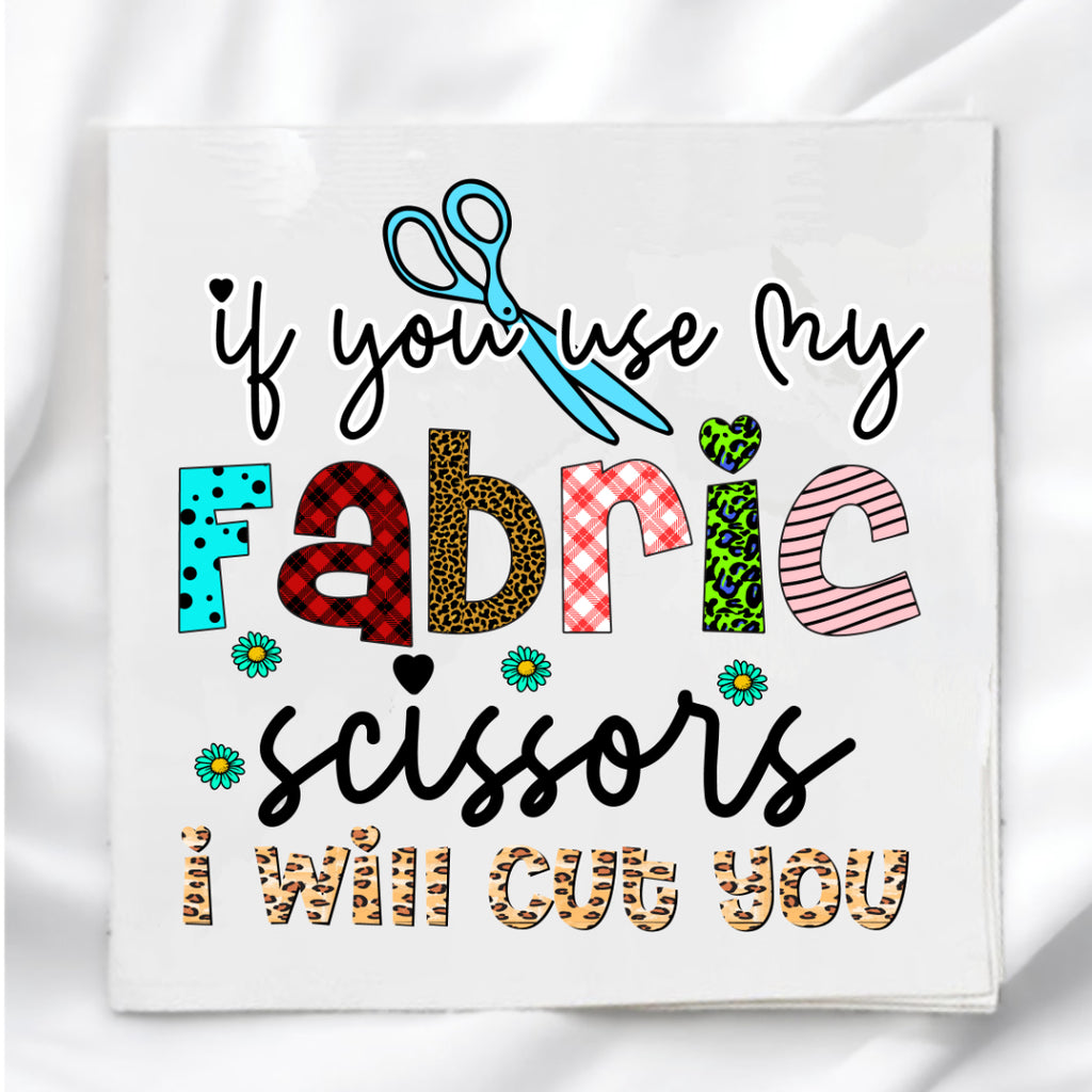 Fabric Scissors Fabric Panel Quilt Block