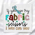 Fabric Scissors Fabric Panel Quilt Block