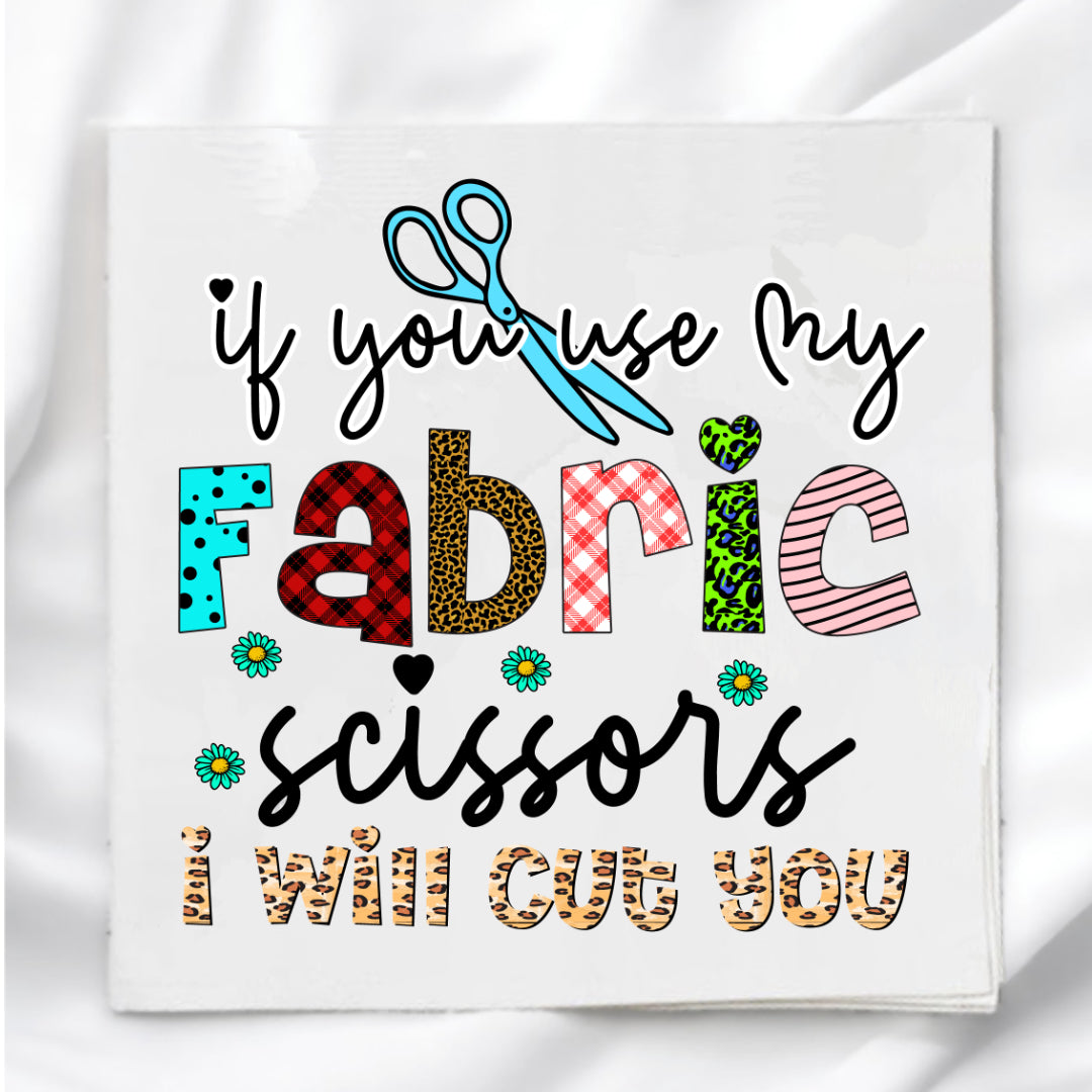 Fabric Scissors Fabric Panel Quilt Block